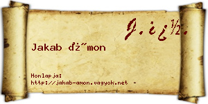 Jakab Ámon névjegykártya